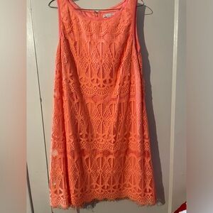 Coral summer dress